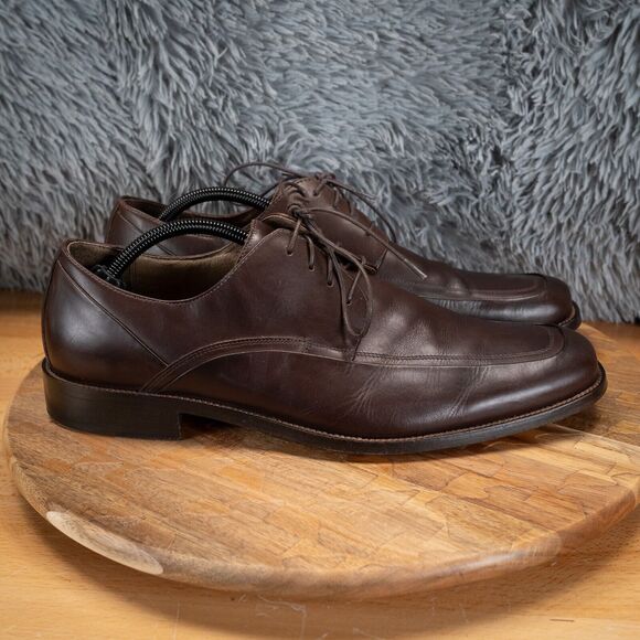 Johnston & Murphy Other - Johnston & Murphy Dress Shoes SZ 11 M Oxford Brown Leather Casual Round 59-12000